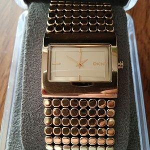 DKNY Donna Karan New York Gold Tone Watch